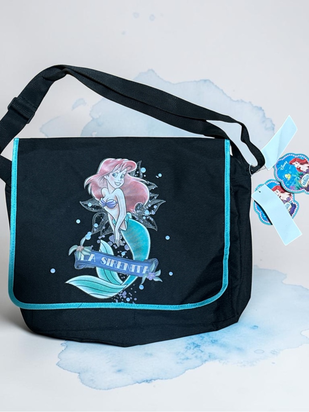 New (La Sirenita) The little Mermaid Graphic Crossbody Bag -